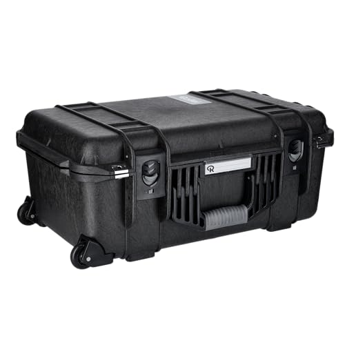 Rollei Hard Case 5737 Trolley - Maleta Extremadamente Robusta, irrompible e Impermeable con Equipamiento de Espuma Flexible, Transporte cómodo, regulación automática de la presión y protección