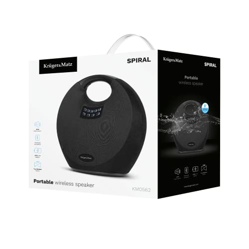 Kruger & Matz Altavoz Bluetooth Inalámbrico Modelo Espiral KM0562 Potencia 36W Función TWS Protección IPX4