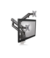 ICY BOX Soporte de Pared para 2 monitores de hasta 32 Pulgadas, de Acero, Color Negro