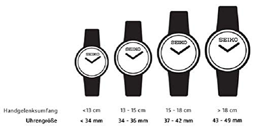 Seiko Reloj Analógico para Hombre de Cuarzo con Correa en Silicona SSB349P1