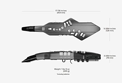 Roland AE-05 Aerophone GO — Instrumento de viento digital con la app gratuita Aerophone GO Plus y funda de transporte flexible