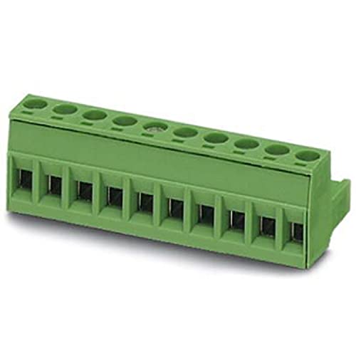 PHOENIX CONTACT MSTB 2,5/16-ST-5,08 BK - Conector para placa de circuito impreso (2,5 mm², sección transversal nominal, 16 conexiones, MSTB 2,5/.-ST, 5,08 mm, 50 unidades), color negro