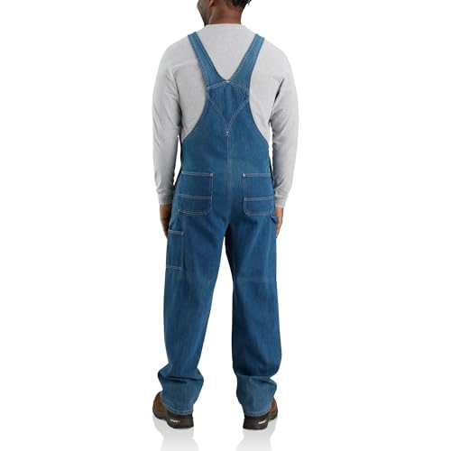 Carhartt Loose Fit Denim Bib Overall, Peto vaquero en general Hombre, Darkstone, 46W / 30L
