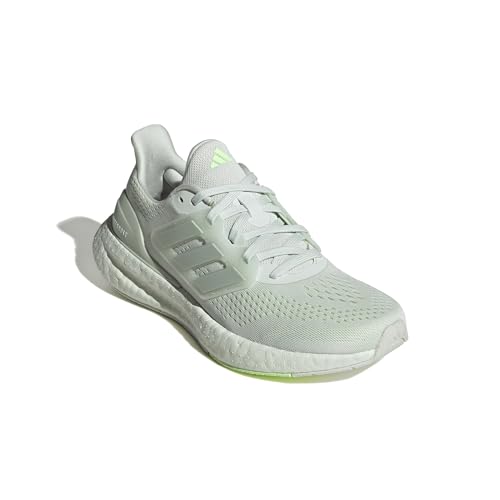 adidas Pureboost 23 Shoes, Zapatillas para Correr Mujer, Crystal Jade/Linen Green Met/Green Spark, 38 EU