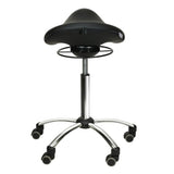 Silla de sillín Comfort con mecanismo de giro rosa