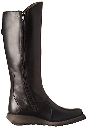 Fly London Mol 2, Botas con cremallera, Mujer, Black 005, 38 EU