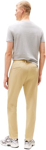 Tommy Jeans Pantalón de tela Hombre Isaac Twill Casual pierna ancha, Beige (Relic Tan), XXL