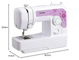 Brother J17s máquina de Coser, Blanco, L