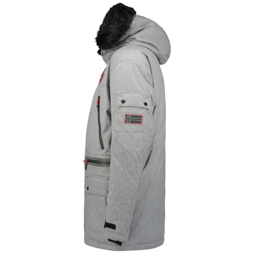 Geographical Norway Cayran Men Parka de Hombre, Gris Clair, XXL