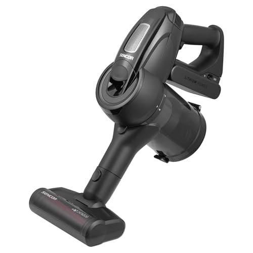 SENCOR SVC 8726BK Aspiradora Vertical Inalámbrica 3 en 1, 400W, Batería 25,2V, 50 Min Autonomía, Negro