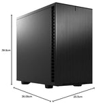 Fractal Design Define 7 Nano Black Brushed Aluminum/Steel Mini ITX Silent Solid Nano Tower Computer Case