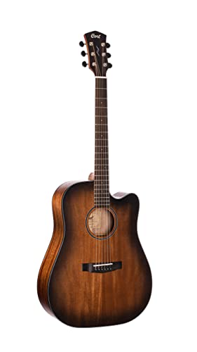 Cort CORE-DC - Guitarra electroacústica - Negro degradado poros abiertos (+ funda blanda)