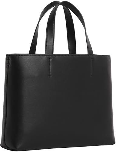 Calvin Klein Bolso Tote Mujer Sculpted Mini con logotipo, Negro (Black), Talla Única