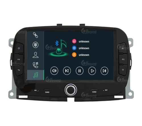 Radio de Coche para Fiat New 500 Android GPS Bluetooth WiFi USB Dab+ Touchscreen 7" 8core Carplay AndroidAuto