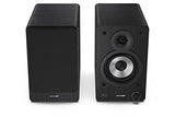 Sharp CP-SS30(BK) Pareja Altavoces estantería Activos 2vías, 60W RMS (2x30W) Carcasa Madera, Bluetooth v5.0, USB, óptica, Auxiliar, RCA, Ajuste Graves y Agudos, Rejilla extraíble, Mando a Distancia.