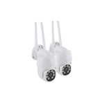 DIO Connected Home - Cámaras para Exteriores (Doble Banda, 4 MP, Cableada, giratoria)