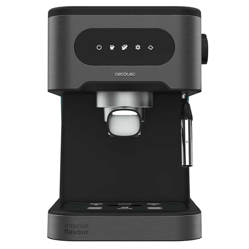 Cecotec Cafetera express Power Espresso 20 ColdBrew. Cafetera express para espresso y cappuccino, café en frío, 20 Bares de presión, Vaporizador orientable. Disfruta de Calidad profesional en casa.