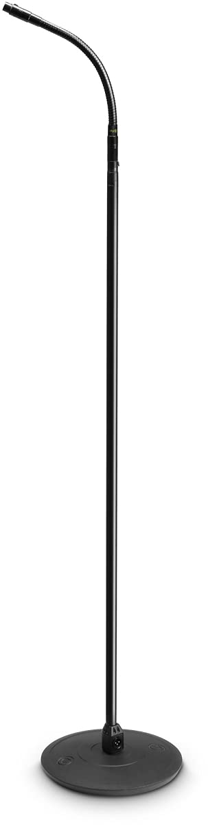 Gravity MS 23 XLR B - Soporte de micrófono con conector XLR y cuello de cisne