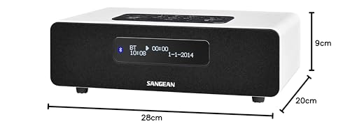 Sangean Radio Bluetooth BT DDR36W, Blanca