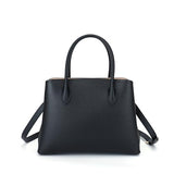 Carlheim Women's Shoulderbags Classis Genuine Leather, Black