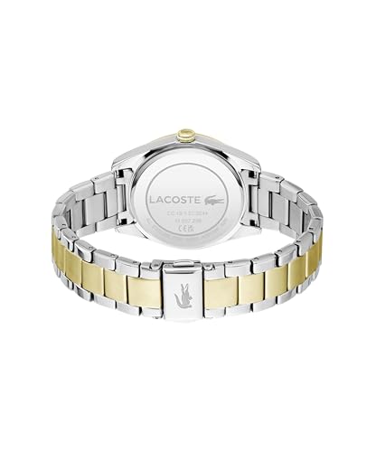 Lacoste Reloj con Movimiento de Cuarzo de Tres Manecillas para Mujer Colección Capucine con Correa de Acero Inoxidable Bicolor - 2001415