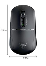 Turtle Beach Burst II Air – Ratón de Juego inalámbrico de 2,4 GHz, Ultraligero de 47 g, interruptores ópticos, simétrico, Sensor óptico de 26 000 PPP, Bluetooth, 120 Horas de batería - Negro