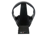 CGV | Hel Prelude 2 Auriculares inalámbricos TV-HiFi (supraaural, transmisión de Audio Digital (2,4 GHz) con estación de Carga, 30 m de Alcance) Negro