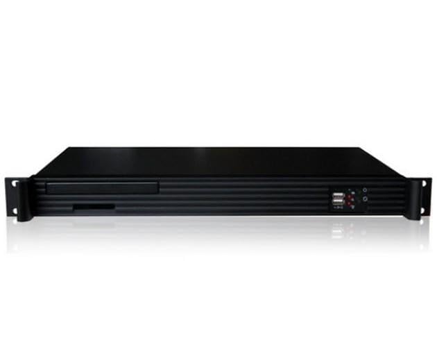 Techly I-CASE IPC-140 Estante Negro carcasa de ordenador - Caja de ordenador (Estante, PC, Aluminio, Acero, Mini-ITX, Negro, 1U)