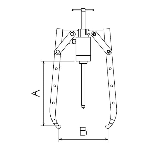 EXTRACTOR HIDRÁULICO FORZA 320X480 PARTE MECÁNICA