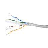 PNI Cable UTP CAT6 CU057 de cobre 0,57mm de 4 pares para internet y sistemas de vigilancia, rollo 305m