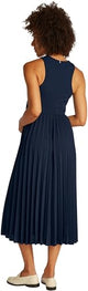 Tommy Hilfiger Vestido para Mujer Midi Dress sin Mangas, Azul (Dark Night Navy), XL
