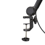 Gator Frameworks Soporte de micrófono Deluxe para podcasts y grabaciones, con cable XLR integrado (GFWBCBM3000)