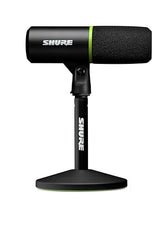 Shure MV6 Microfono par Juegos, Micrófono USB dinámico para PC para Juegos y Streaming - Soporte de Sobremesa de Base Redonda, Cancelación de Ruido de Fondo, Tap-to-Mute, 3.5mm Salida