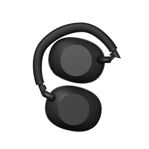 Sony WH-1000XM6 Auriculares Bluetooth inalámbricos con Noise Cancelling, Sonido de Alta resolución, cómodos, diseño Plegable, Estuche Resistente, 30 Horas de batería, iOS y Android - Negro