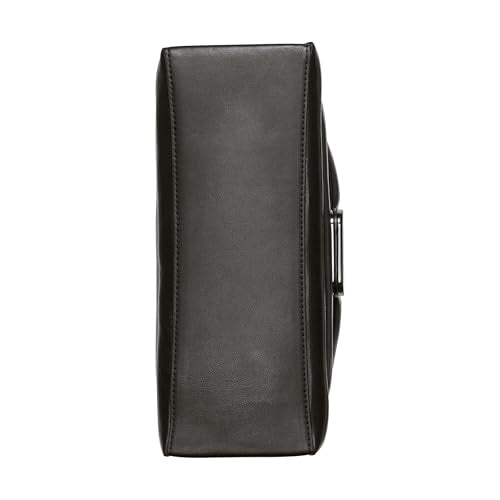 DKNY Kaya Flap Shoulder Bag, Bolso de Hombro Mujeres, Negro y Gris