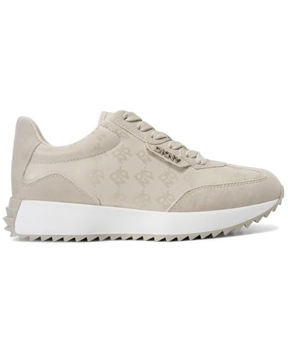 DKNY Naples-Lace Up Sneakers, Zapatillas Mujer, Hueso, 39 EU