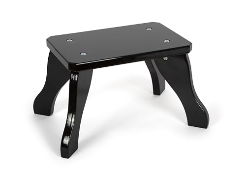 small foot Cola Infantil, Piano electrónico de Madera con Taburete, niños a Partir de 3 años, 12622, Color Black
