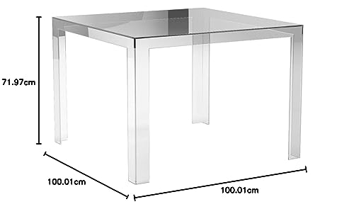 Kartell - Mesa invisible, PMMA, transparente, 100 x 100 x 72 cm