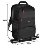 Hama Mochila unisex Matera para cámara (paquete de 1), Black, 30 x 14 x 35 cm, 30 cm x 14 cm x 35 cm