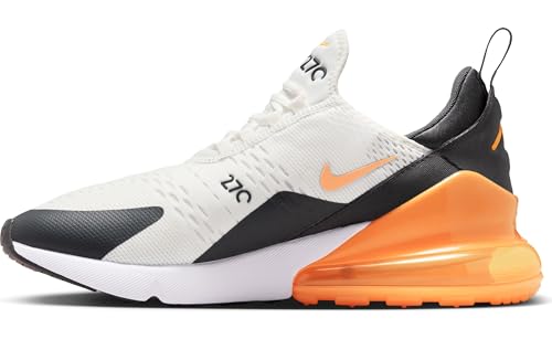 Nike Air MAX 270 Schuhe für Herren, Calzado Hombre, Summit White Laser Orange Anthracite, 42 EU