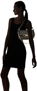 Michael Kors Parker MD Conv POUCHETTE Shldr, Bolsa para Mujer, Negro, One Size