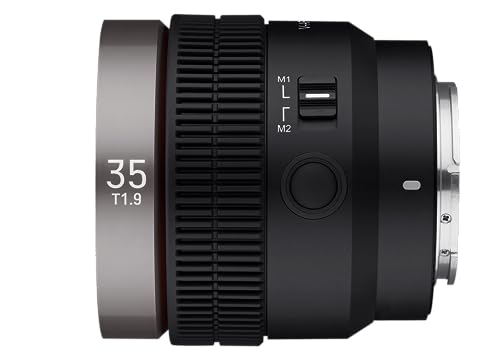 Samyang V-AF 35mm T1.9 FE para Sony E Lente de video Lente de enfoque automático Lente de cine 8K Soporte Interruptor personalizado y botón personalizado
