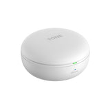 LG Electronics Auriculares Tone Free DT80Q, Bluetooth 5.2 con Sistema de Sonido Meridian y Función de Carga Rápida, Blanco