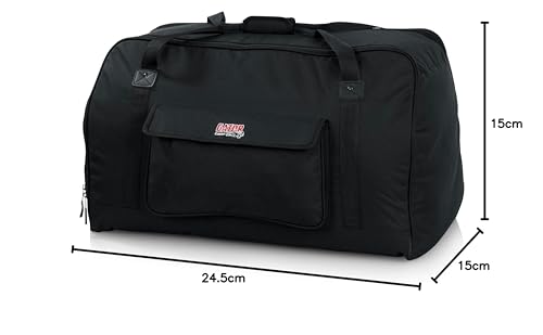 Gator Cases Bolsa de altavoz de alta resistencia para altavoces compactos de 12"; se adapta a QSC K12, Yamaha DXR12 y más (GPA-TOTE12)