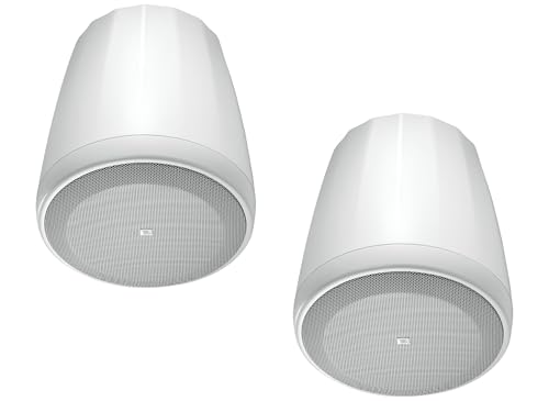 JBL Control® Series 65P/T-WH Altavoz 75 W Negro - Altavoces (De 1 vía, Alámbrico, Terminal, 75 W, 55-20000 Hz, Negro)