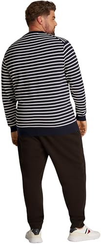 Tommy Hilfiger Jersey Hombre Essential Cotton con Cuello Redondo, Multicolor (Desert Sky/Ivory Petal), XXL