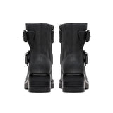 Clarks Hebilla Rebelle, Botas de Moda Mujer, Black Wlined Lea, 35.5 EU