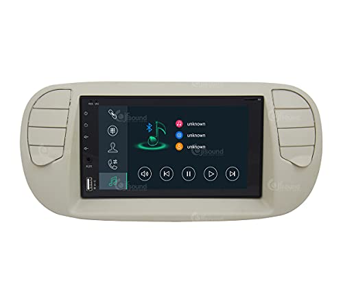 Radio de Coche para Fiat 500 Crema GPS Bluetooth WiFi USB Dab+ Touchscreen 6.2" 8core Carplay AndroidAuto