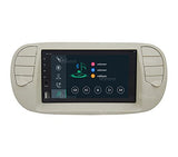 Radio de Coche para Fiat 500 Crema GPS Bluetooth WiFi USB Dab+ Touchscreen 6.2" 8core Carplay AndroidAuto