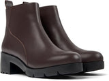 Camper Wanda K400228, Botines con Cremallera Mujer, Marrón Oscuro 009, 41 EU